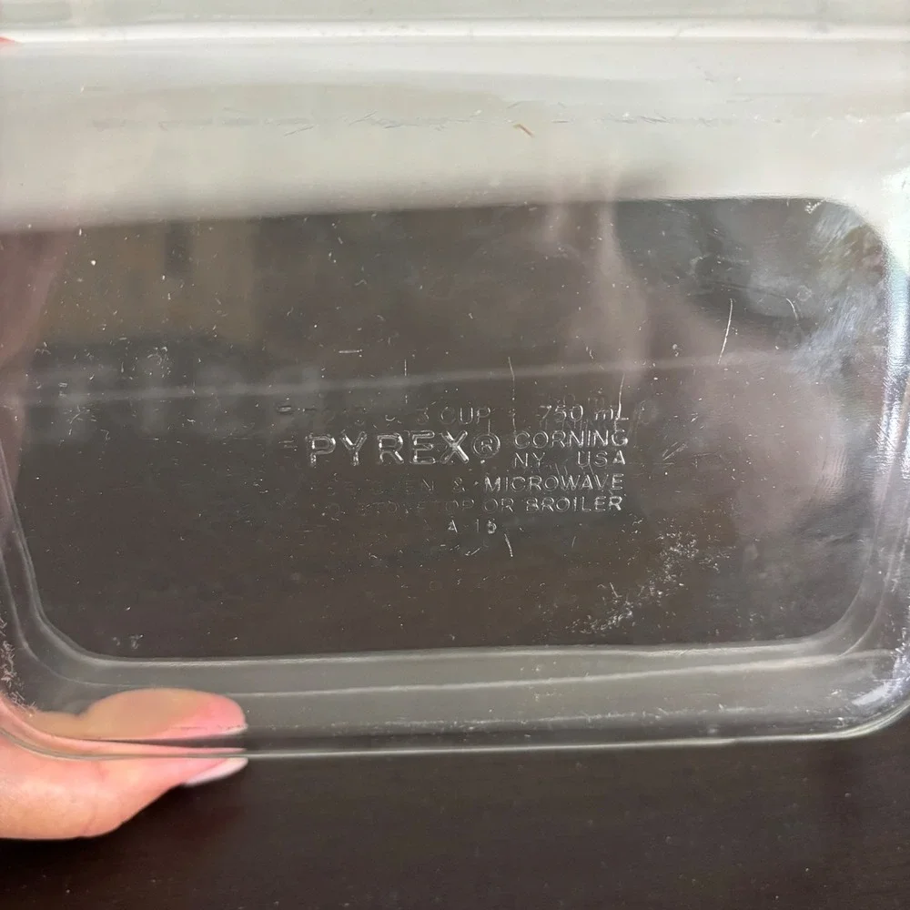 Pyrex C-210 Clear Glass Rectangular‎ Baking Dish 3 Cup 750mL Oven Microwave USA